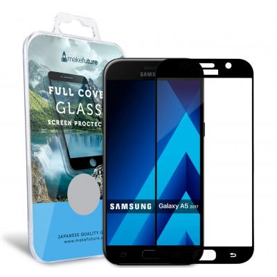 Стекло защитное MakeFuture для Samsung A5 2017 (A520) Black Full Cover Full Glue (MGFCFG-SA520B) - 4