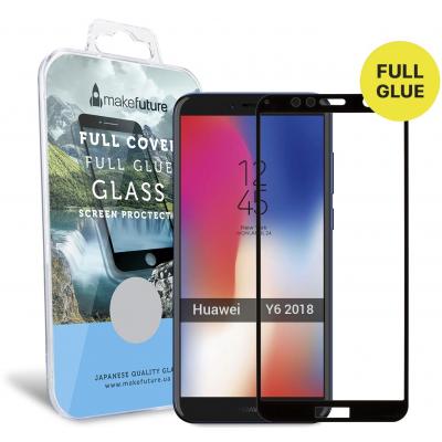 Стекло защитное MakeFuture для Huawei Y6 2018 Black Full Cover Full Glue (MGFCFG-HUY618B) - 4
