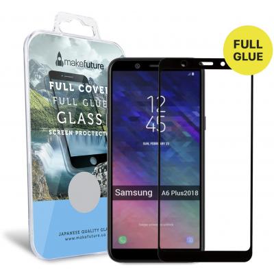 Стекло защитное MakeFuture для Samsung A6 Plus 2018 Black Full Cover Full Glue (MGFCFG-SA618PB) - 4 Стекло защитное MakeFuture для Samsung A6 Plus 2018 Black Full Cover Full Glue (MGFCFG-SA618PB) - 4