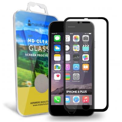 Стекло защитное MakeFuture для Apple iPhone 6 Plus Metal Edge Black (MG-AI6PMEB) - 3