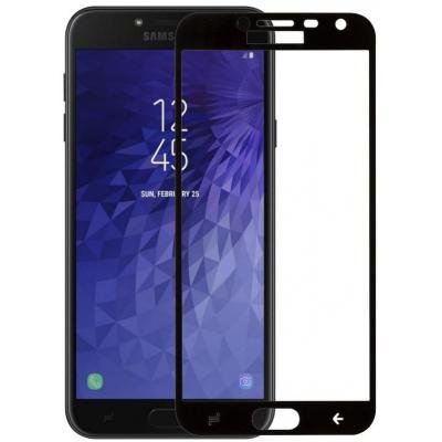 Стекло защитное MakeFuture для Samsung J4 2018 Black Full Cover Full Glue (MGFCFG-SJ418B) - 3