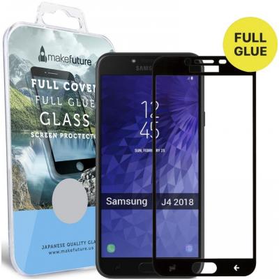 Стекло защитное MakeFuture для Samsung J4 2018 Black Full Cover Full Glue (MGFCFG-SJ418B) - 4