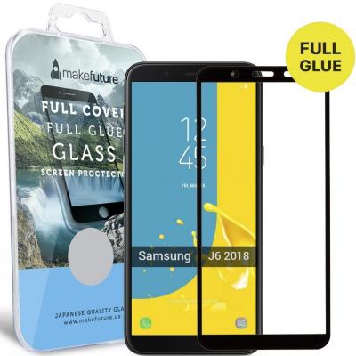 Стекло защитное MakeFuture для Samsung J6 2018 Black Full Cover Full Glue (MGFCFG-SJ618B) - 2