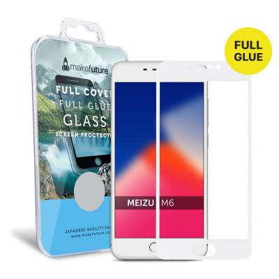 Стекло защитное MakeFuture для Meizu M6 White Full Cover Full Glue (MGFCFG-MM6W) - 3