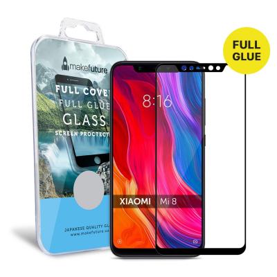 Стекло защитное MakeFuture для Xiaomi Mi8 Black Full Cover Full Glue (MGFCFG-XM8B) - 3