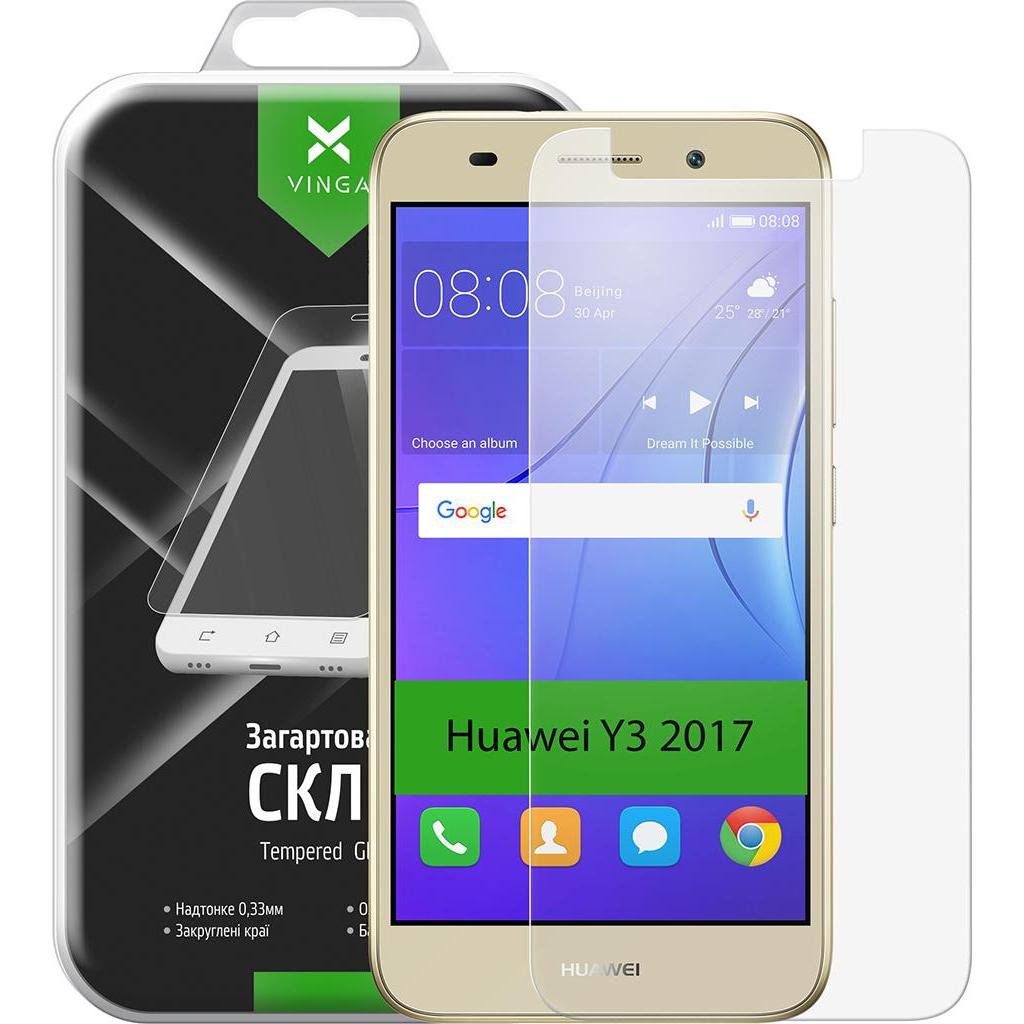 Стекло защитное Vinga для Huawei Y3 2017 (Clear) (VTPGS-Y32017) - 8