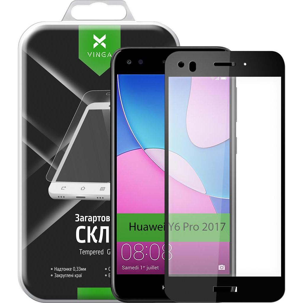 Стекло защитное Vinga для Huawei Y6 Pro 2017 (Black) (VTPGS-Y6P2017) - 8