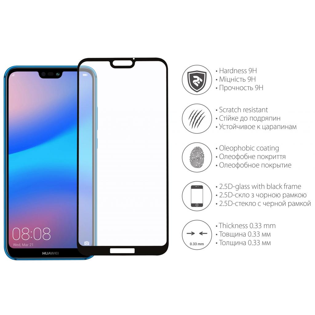 Стекло защитное 2E для Huawei P20 Lite 2.5D Black border Full Glue (2E-TGHW-P20L) - 2
