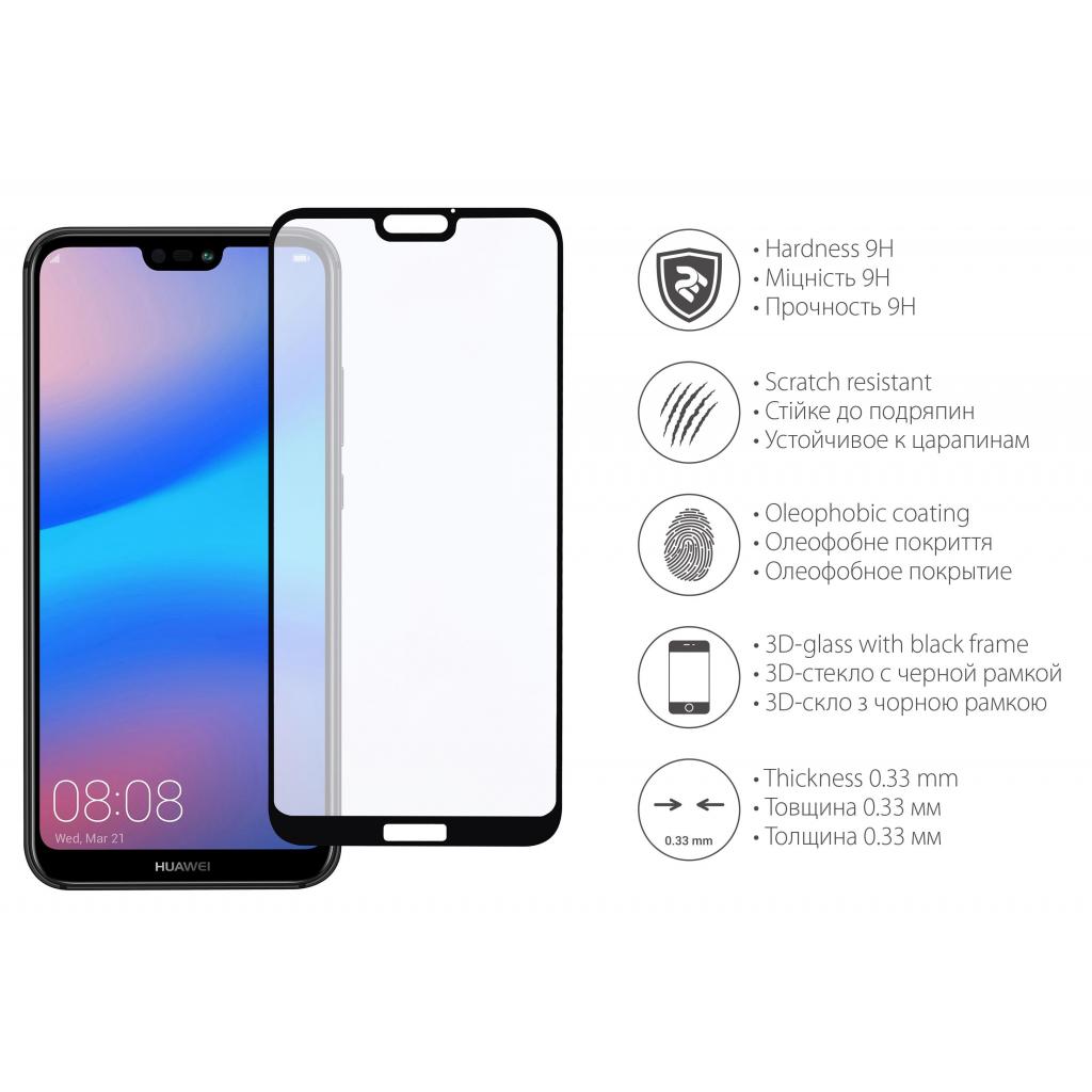 Стекло защитное 2E для Huawei P20 Lite 3D Edge Glue (2E-TGHW-P20L-3D) - 2