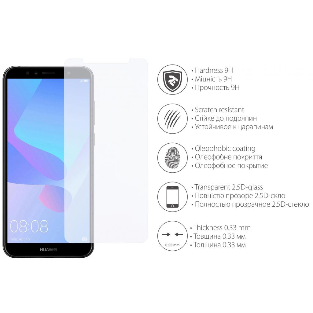 Стекло защитное 2E для Huawei Y6 2018 2.5D Clear (2E-TGHW-Y618-25D) - 2