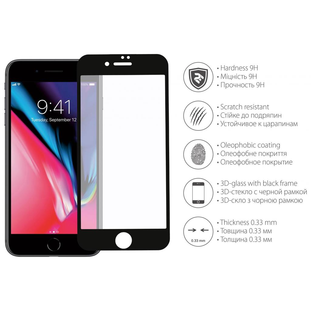 Стекло защитное 2E для iPhone Plus 7/8 3D Black border Full Glue (2E-TGIP-8/7P-3D) - 2