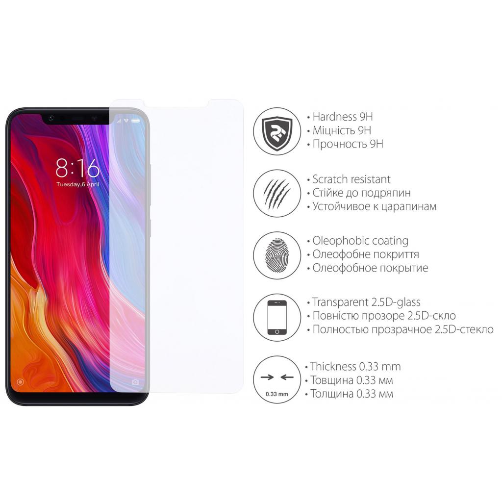 Стекло защитное 2E для Xiaomi Mi 8 2.5D Clear (2E-TGMI-MI8-25D) - 2