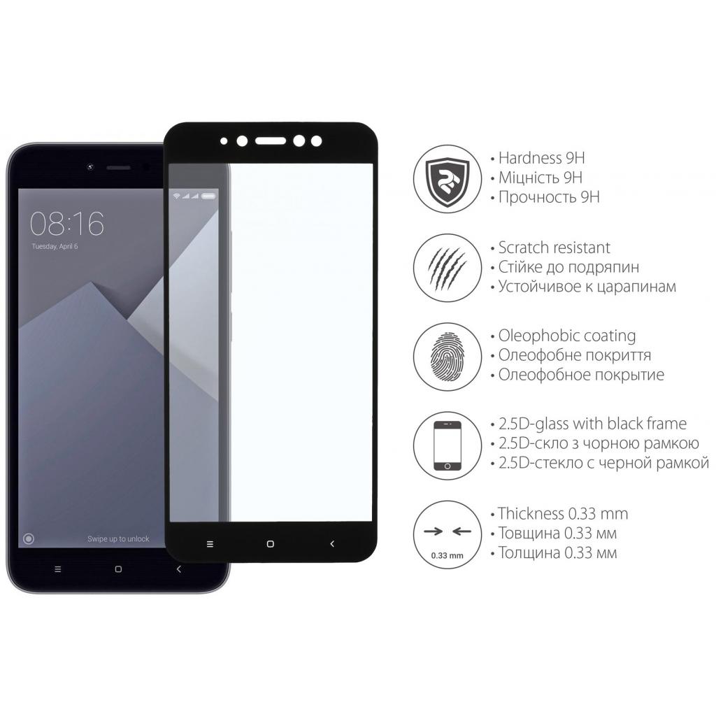 Стекло защитное 2E для Redmi Note 5A 2.5D 2.5D Black border Full Glue (2E-TGMI-RN5A) - 2