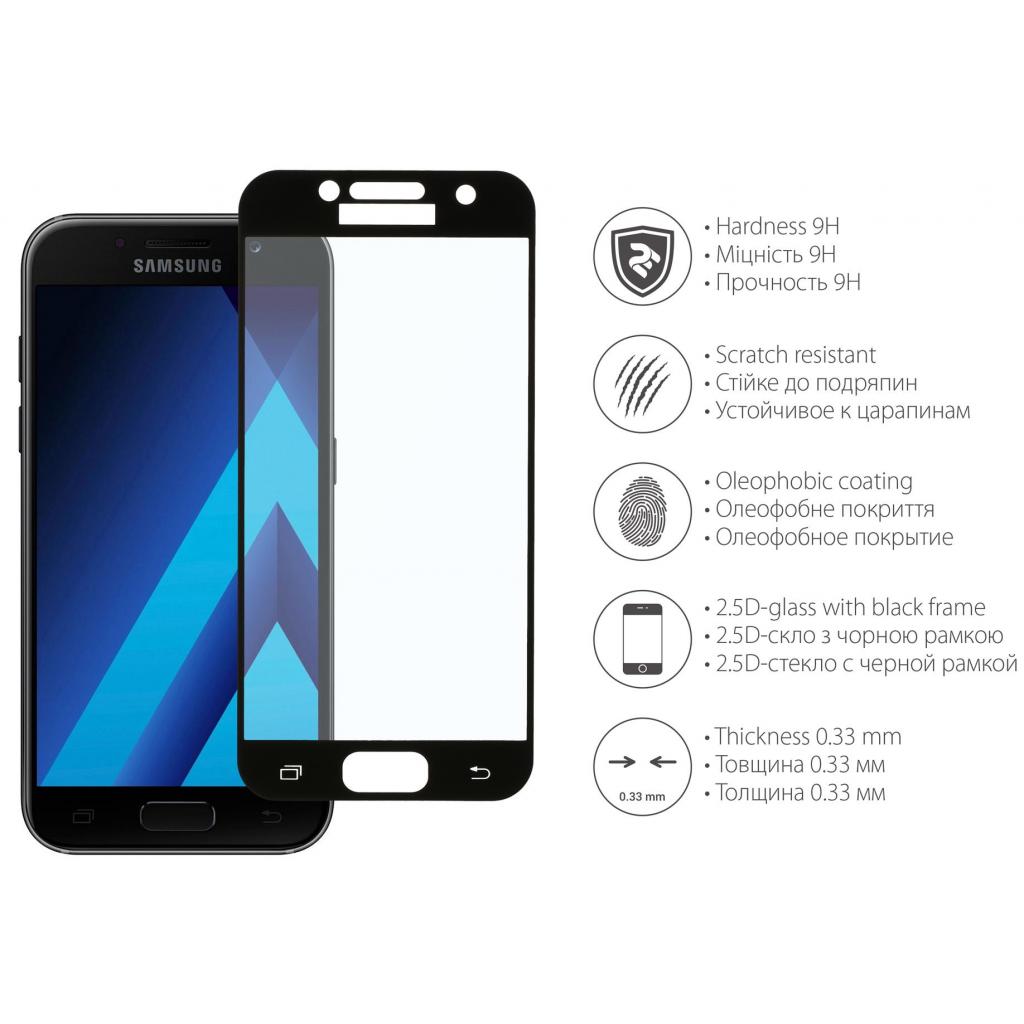 Стекло защитное 2E для Samsung Galaxy A3 2017 2.5D Black border (2E-TGSG-GA3) - 2