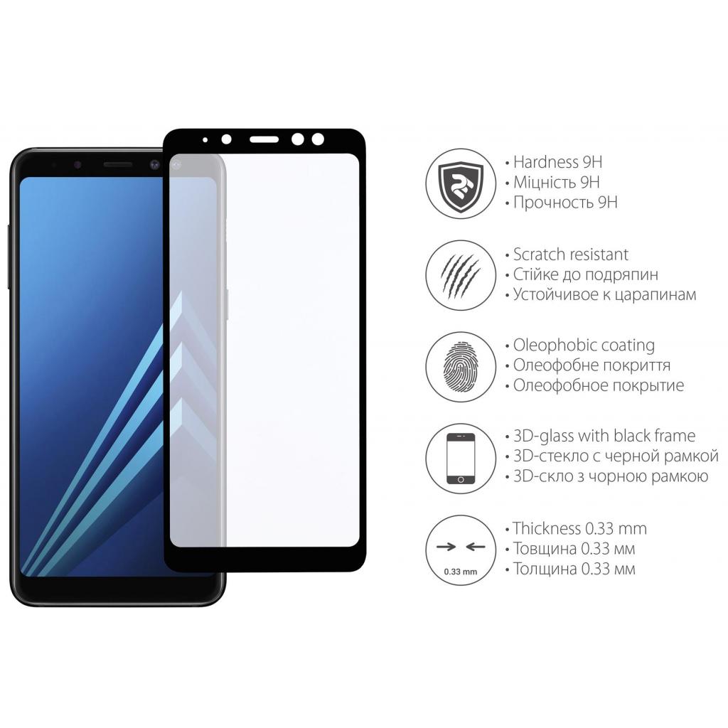 Стекло защитное 2E для Samsung A8+ 2018 (A730) 2.5D Black border (2E-TGSG-GA8P) - 2