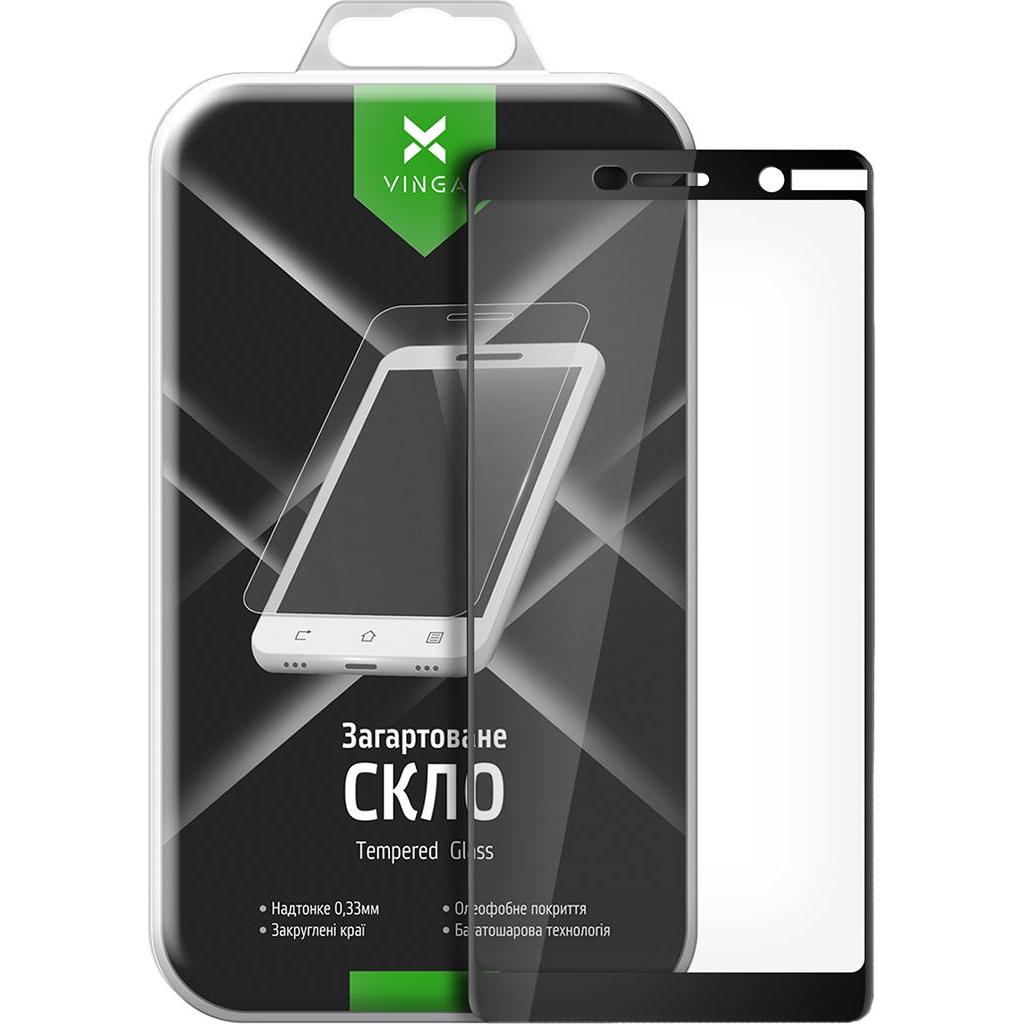 Стекло защитное Vinga для Nokia 7 Plus (Black) (VTPGS-N7PB) - 7