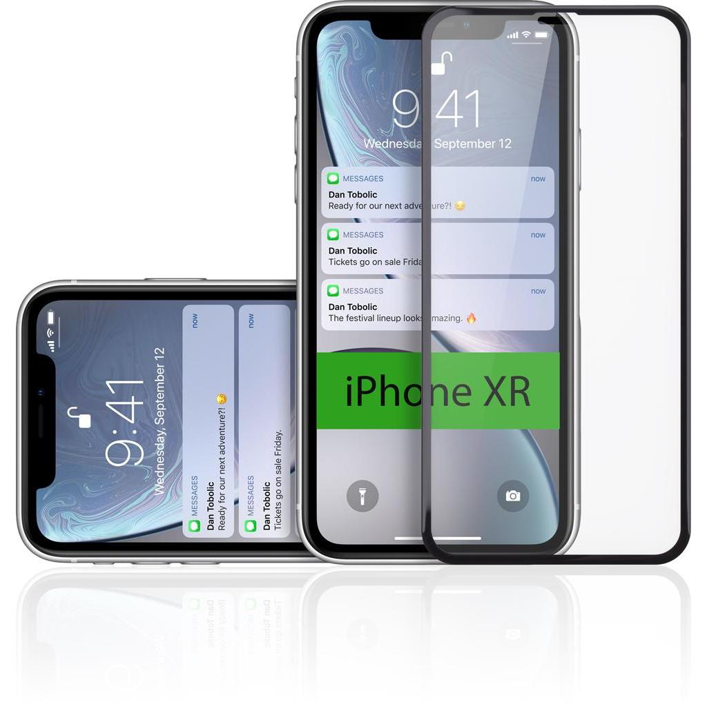 Стекло защитное Vinga для Apple iPhone XR/iPhone 11 Black (VTPGS-IXRB) - 3