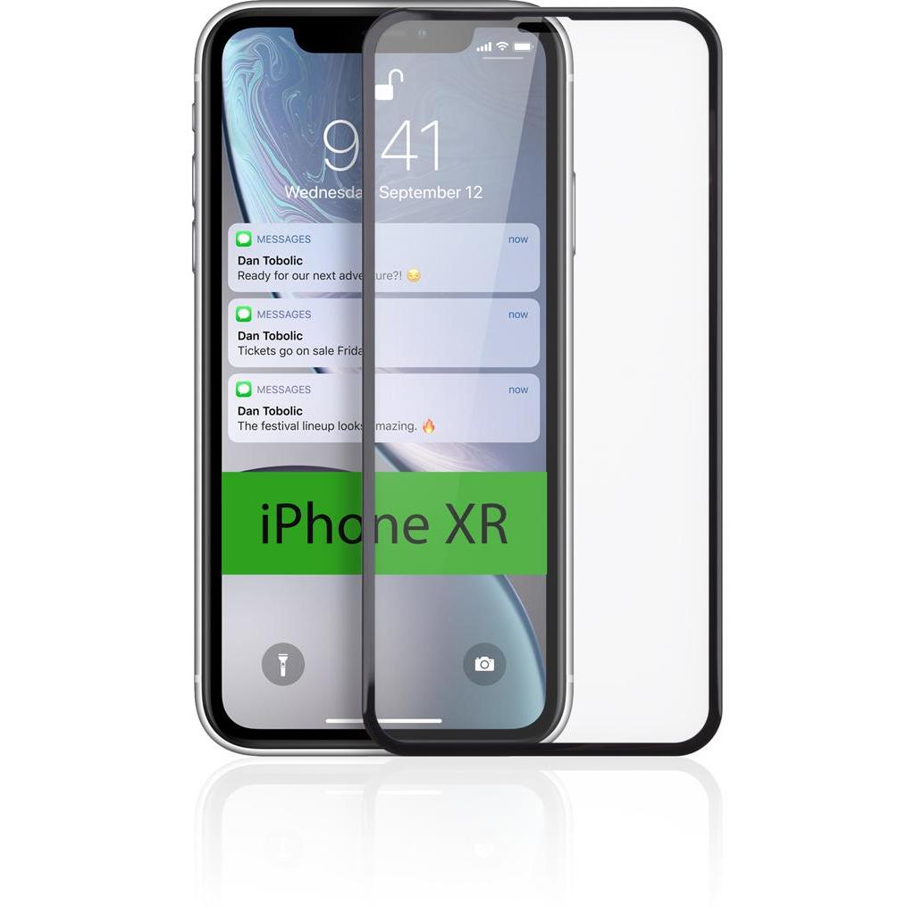 Стекло защитное Vinga для Apple iPhone XR/iPhone 11 Black (VTPGS-IXRB) - 4