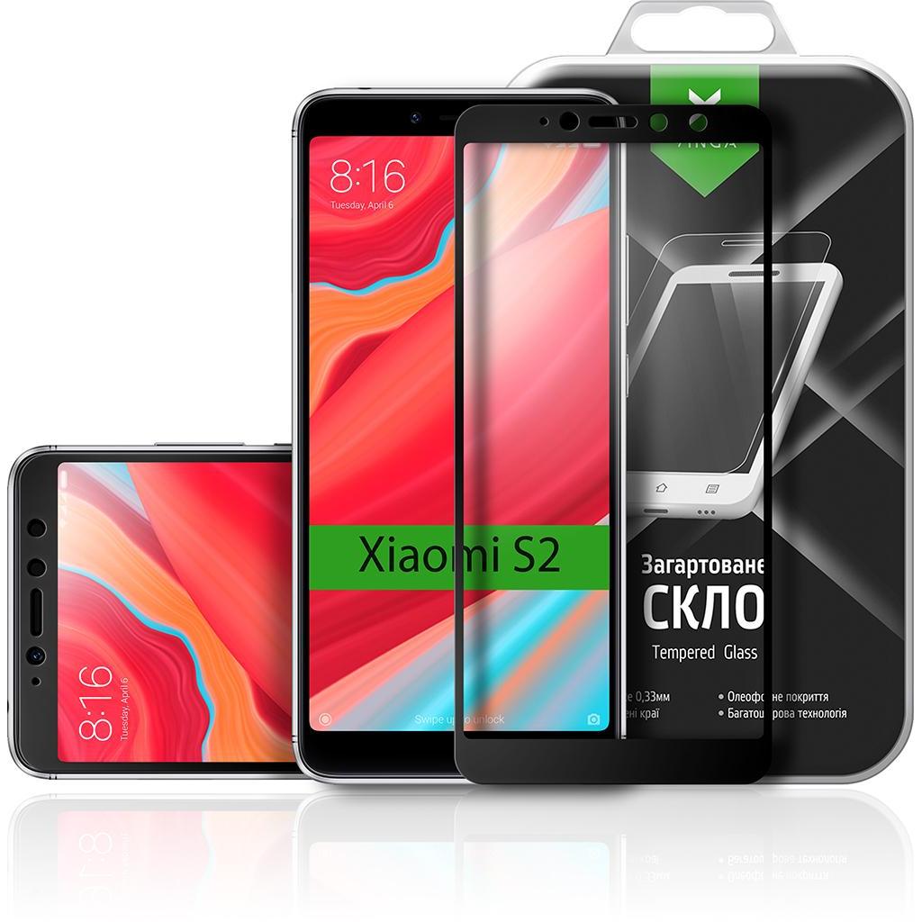 Стекло защитное Vinga для Xiaomi S2 Black (VTPGS-XS2) - 2