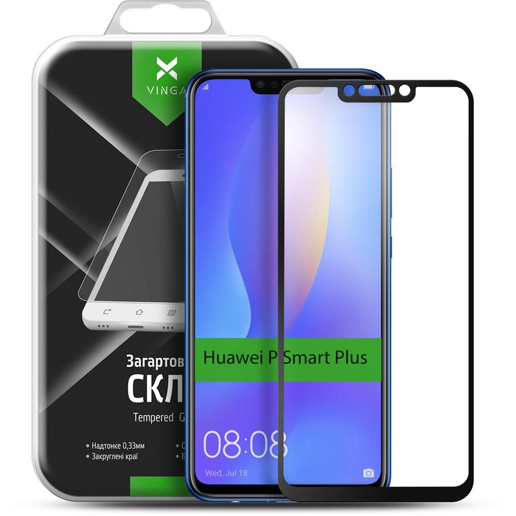 Стекло защитное Vinga для Huawei P Smart Plus Black (VTPGS-PSPB)