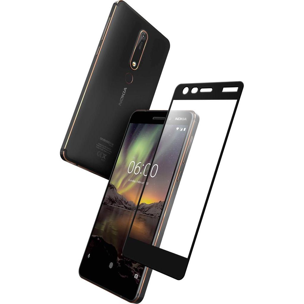 Стекло защитное Vinga для Nokia 6.1 Black (VTPGS-N61B) - 5