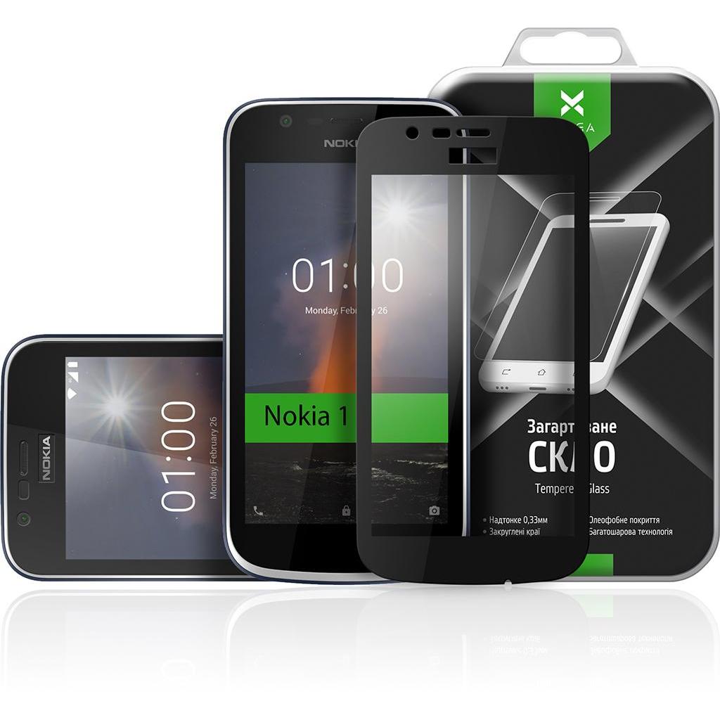 Стекло защитное Vinga для Nokia 1 Black (VTPGS-N1B) - 2