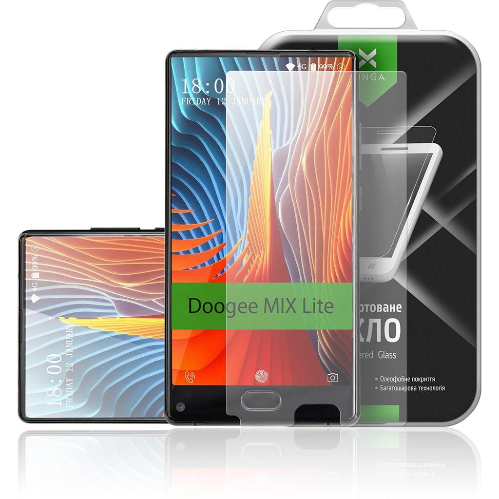 Стекло защитное Vinga для Doogee MIX Lite (VTPGS-DMIXL) - 2 Стекло защитное Vinga для Doogee MIX Lite (VTPGS-DMIXL) - 2