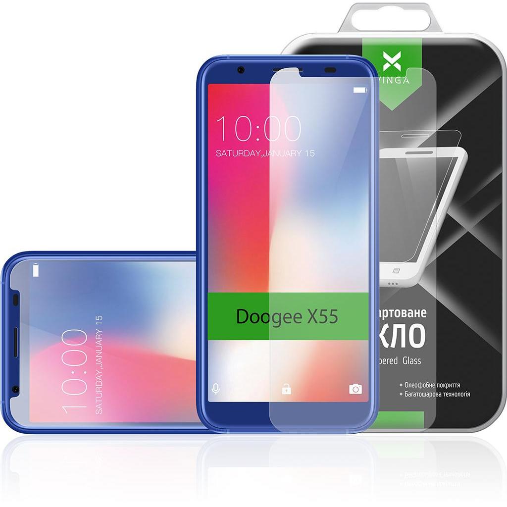 Стекло защитное Vinga для Doogee X55 (VTPGS-DX55) - 2 Стекло защитное Vinga для Doogee X55 (VTPGS-DX55) - 2