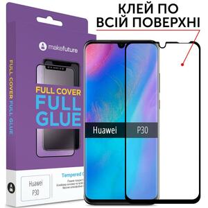 Стекло защитное MakeFuture для Huawei P30 Black Full Cover Full Glue (MGF-HUP30)