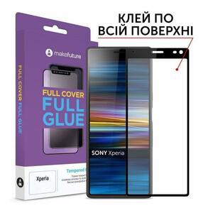 Стекло защитное MakeFuture Sony Xperia 1 Full Cover Full Glue (MGF-SOX1)