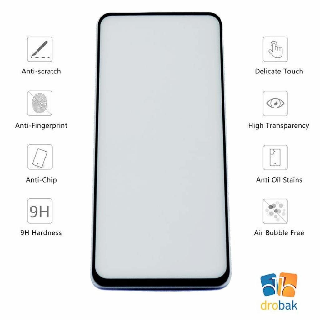 Стекло защитное Drobak Full Glue для Samsung Galaxy A80 (Black (441607) - 1