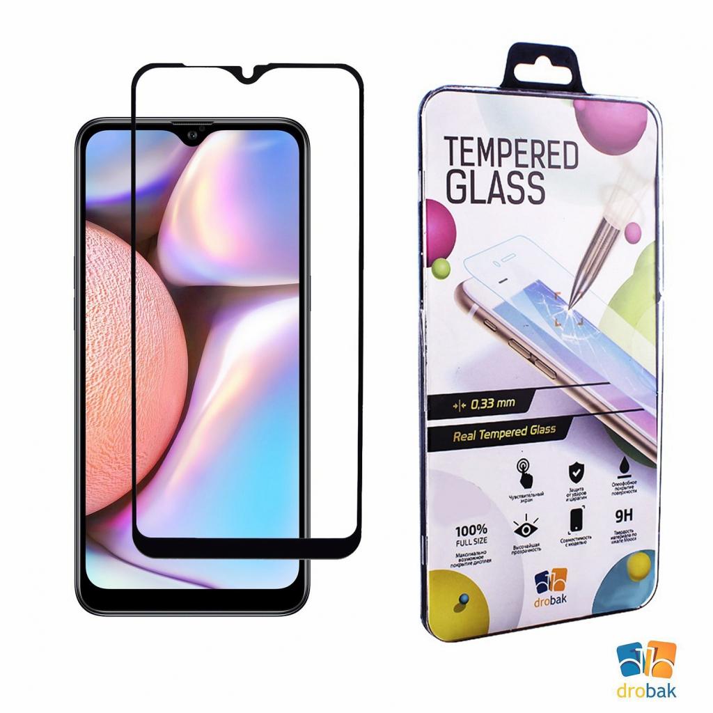 Стекло защитное Drobak для Samsung Galaxy A10s (Black) (441622)