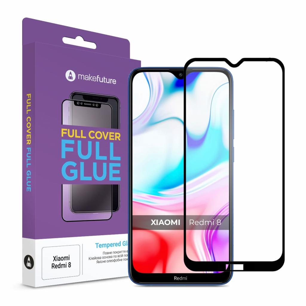 Стекло защитное MakeFuture Xiaomi Redmi 8 Full Cover Full Glue (MGF-XR8)