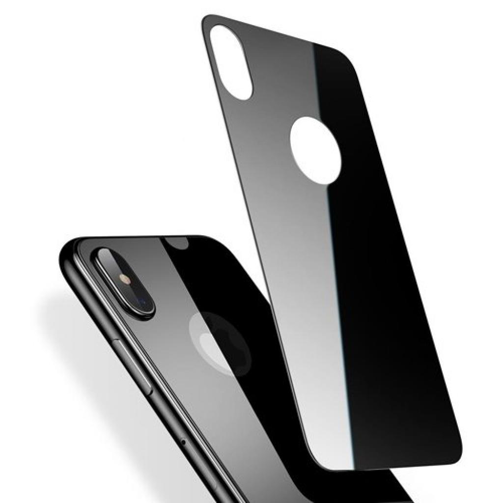 Стекло защитное Baseus iPhone XS 0.3mm Full rear protector, Black (SGAPIPH58-BM01) - 1