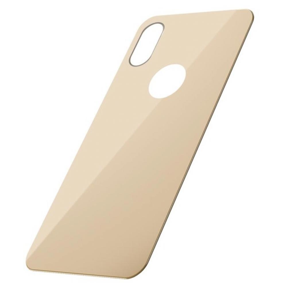 Стекло защитное Baseus iPhone XS 0.3mm Full rear protector, Gold (SGAPIPH58-BM0V) - 1