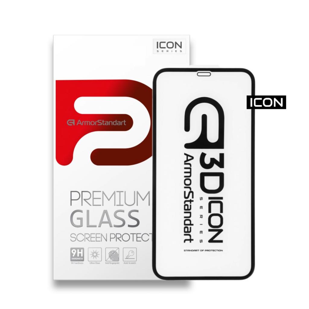 Стекло защитное Armorstandart Icon 3D для Apple iPhone XS/X Black (ARM55718-GI3D-BK)
