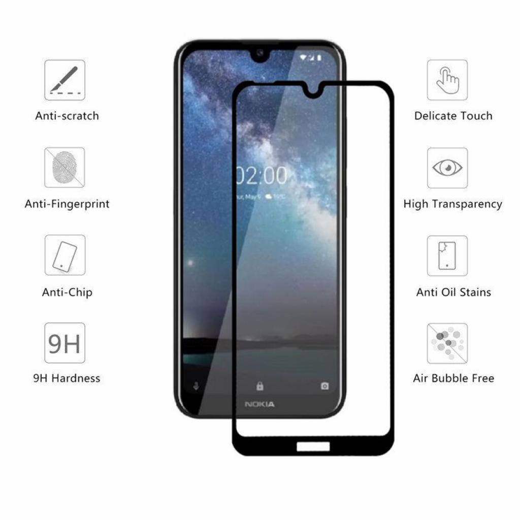 Стекло защитное Drobak Nokia 2.2 (Black) (449311) - 1