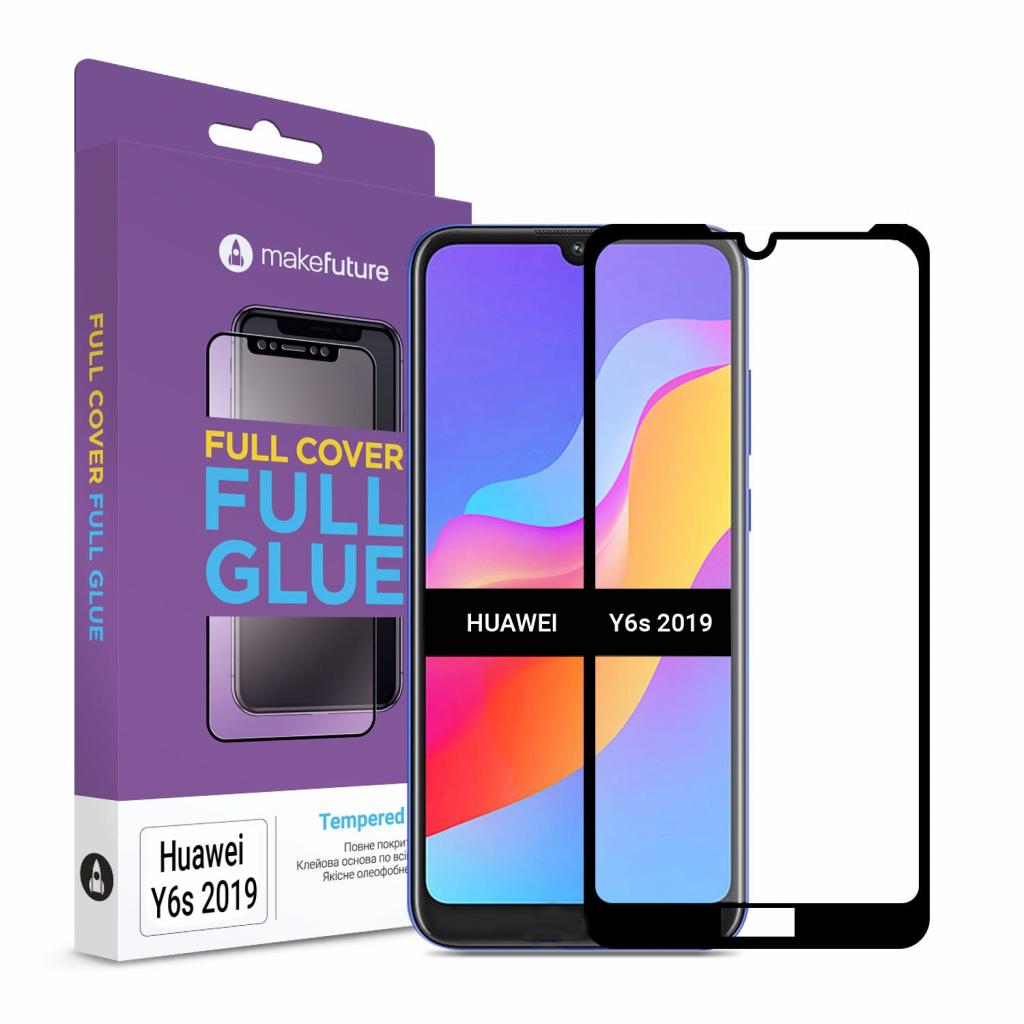 Стекло защитное MakeFuture Huawei Y6s 2019 Full Cover Full Glue (MGF-HUY6S19)