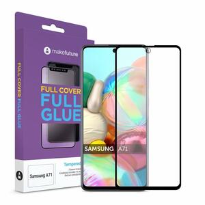 Стекло защитное MakeFuture Samsung A71 Full Cover Full Glue (MGF-SA71)