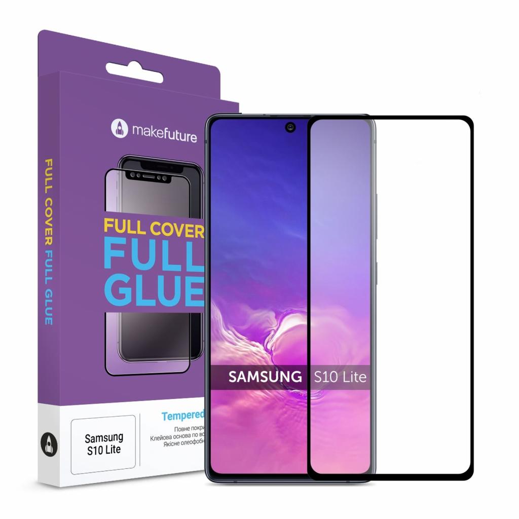 Стекло защитное MakeFuture Samsung S10 Lite Full Cover Full Glue (MGF-SS10L)