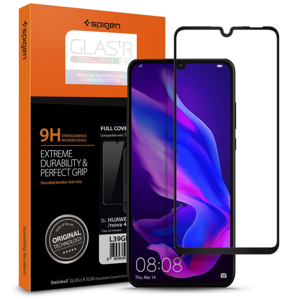Стекло защитное Spigen HUAWEI P30 lite FC HD Black (1Pack) (L39GL26019) - 1
