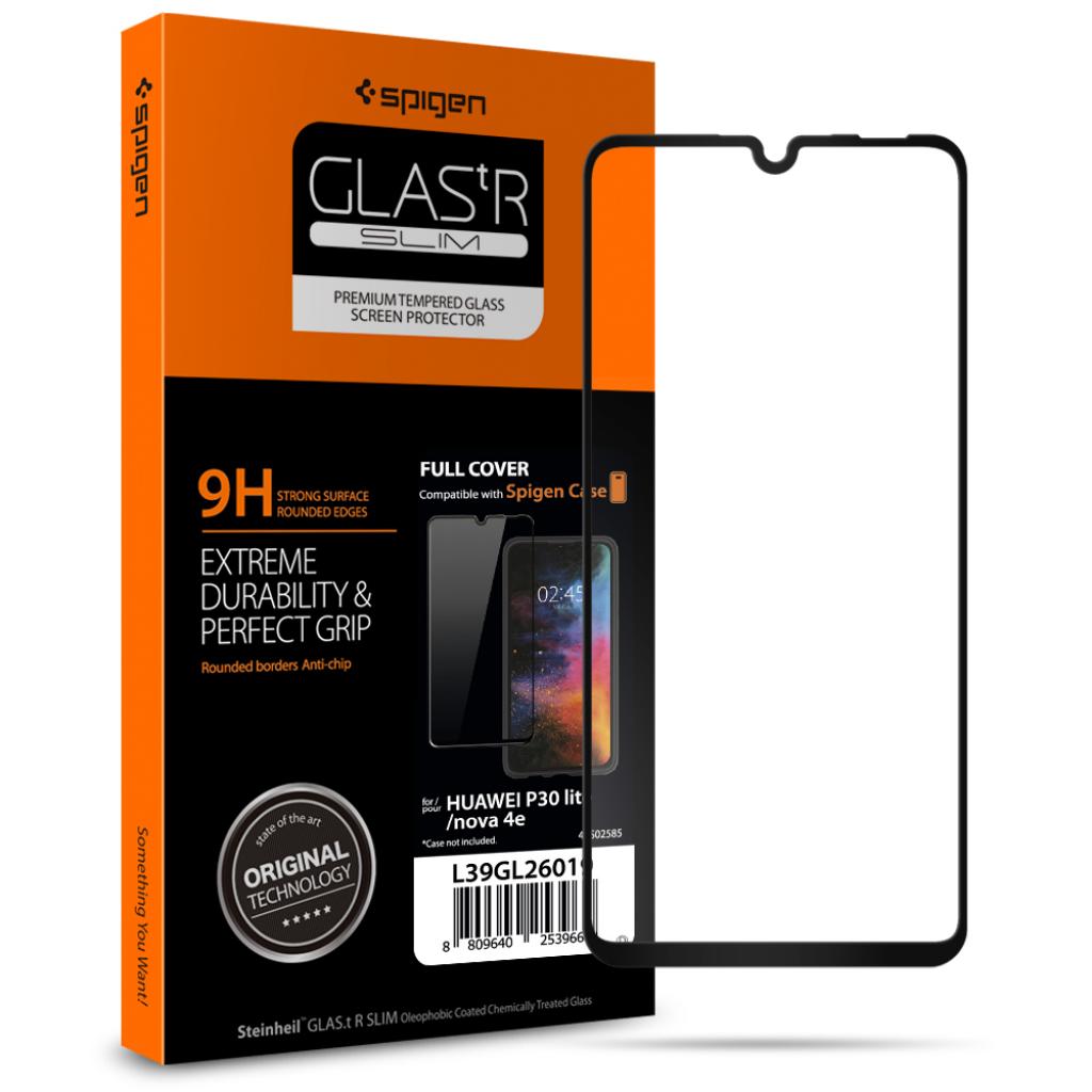 Стекло защитное Spigen HUAWEI P30 lite FC HD Black (1Pack) (L39GL26019)