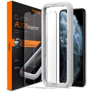 Стекло защитное Spigen iPhone 11 Pro/XS/X AlignMaster Glas tR, 2 pack (AGL00109)