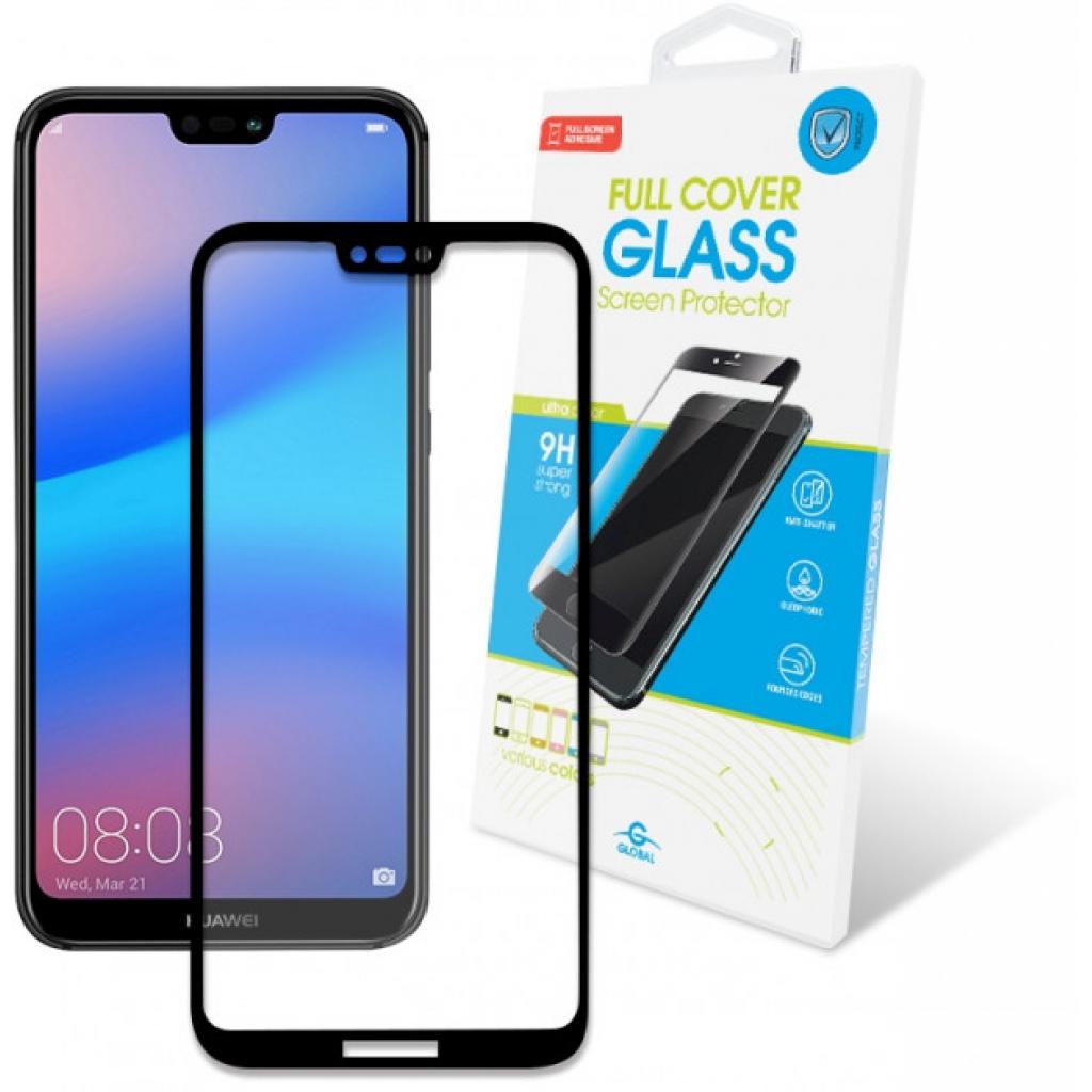 Стекло защитное Global для Huawei P20 Lite (черное) (1283126489334)