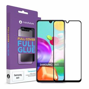 Стекло защитное MakeFuture Samsung A41 Full Cover Full Glue (MGF-SA41)