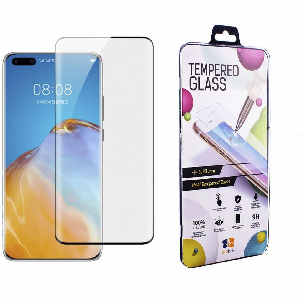 Стекло защитное Drobak Huawei P40 Pro (Black) (121209)