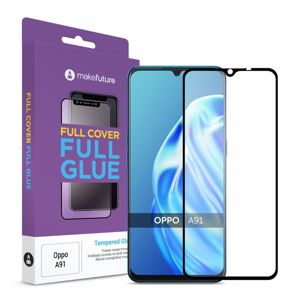 Стекло защитное MakeFuture Oppo A91 Full Cover Full Glue (MGF-OPA91)