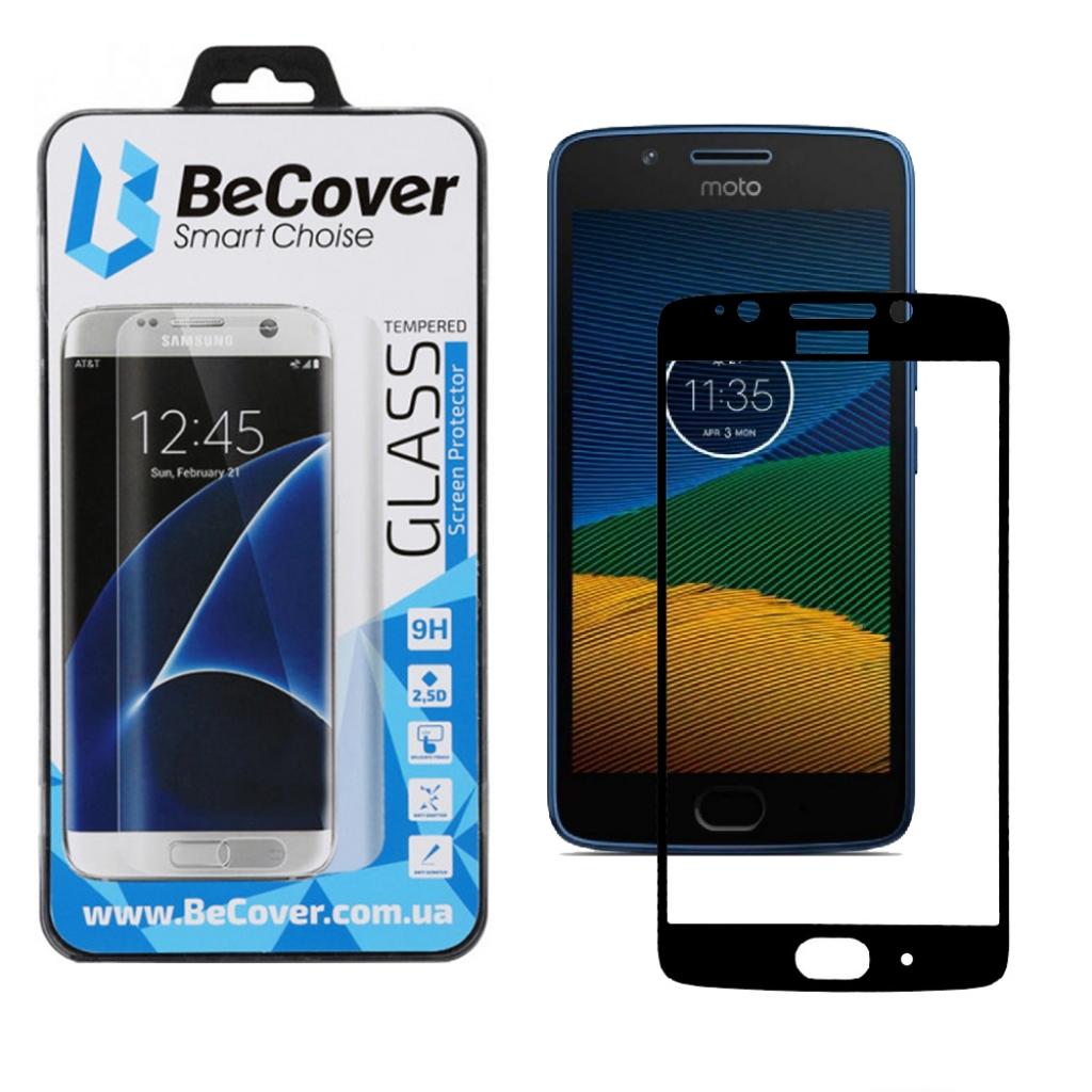 Стекло защитное BeCover Motorola Moto G5 Black (703719)
