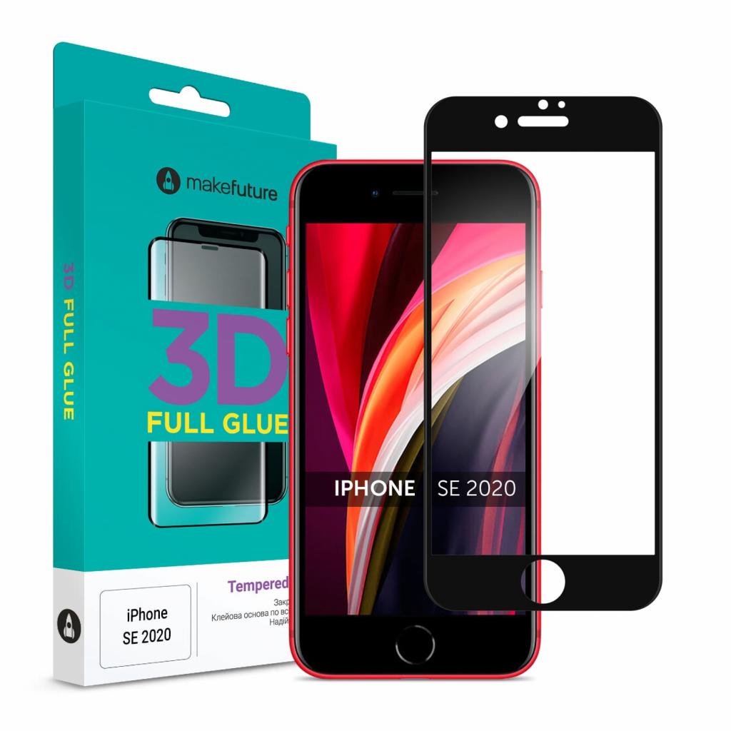 Стекло защитное MakeFuture Apple iPhone SE 2020 3D (MGD-AISE20)