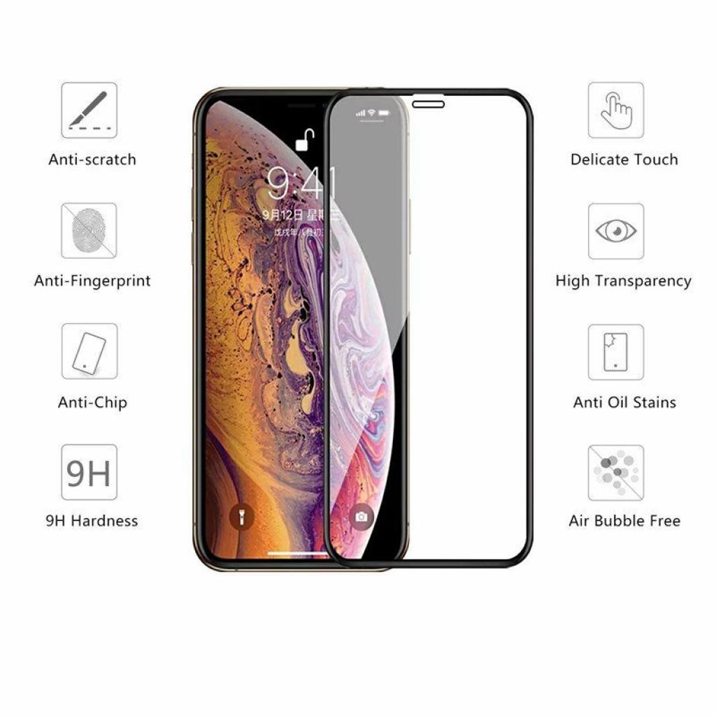 Стекло защитное Drobak Apple iPhone X Full Cover Full Glue (Black) (121293) (121293) - 1